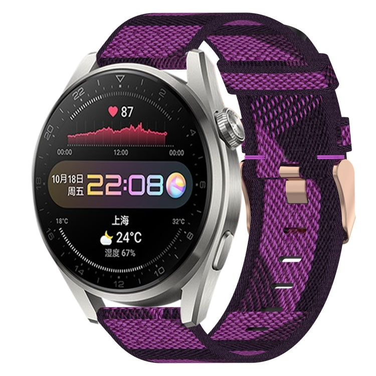 For Huawei Watch 3 Pro 22mm Nylon Woven Watch Band
