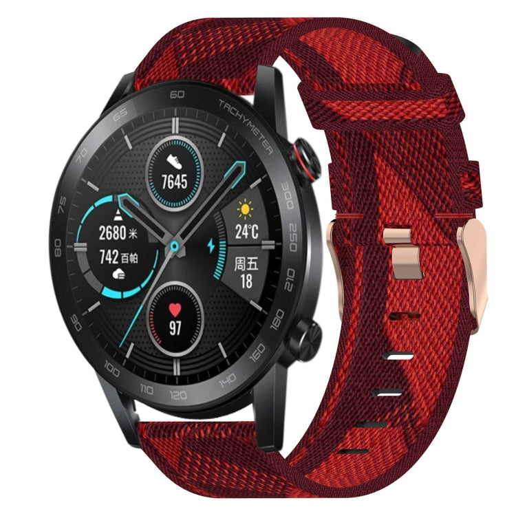 For Honor MagicWatch 2 46mm 22mm Nylon Woven Watch Band