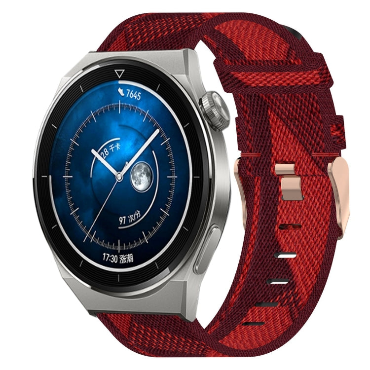 For Huawei Watch GT3 Pro 43mm 20mm Nylon Woven Watch Band
