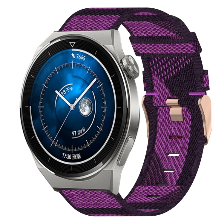 For Huawei Watch GT3 Pro 43mm 20mm Nylon Woven Watch Band