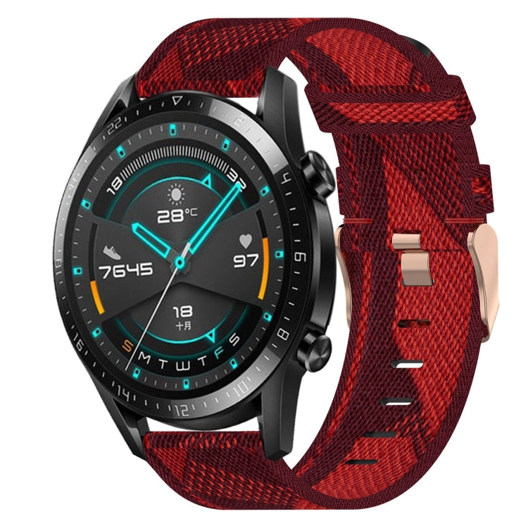 For Huawei Watch GT2 42mm 20mm Nylon Woven Watch Band
