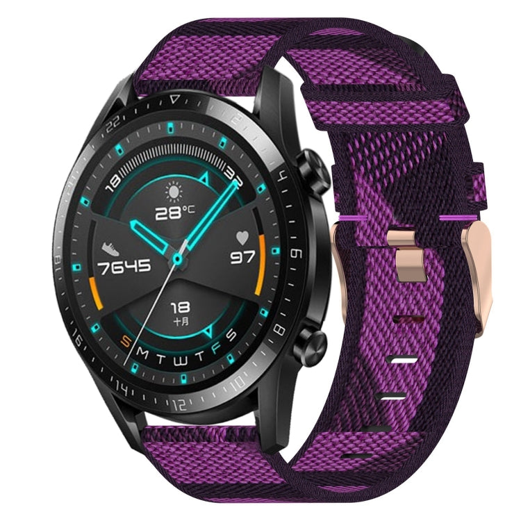 For Huawei Watch GT2 42mm 20mm Nylon Woven Watch Band