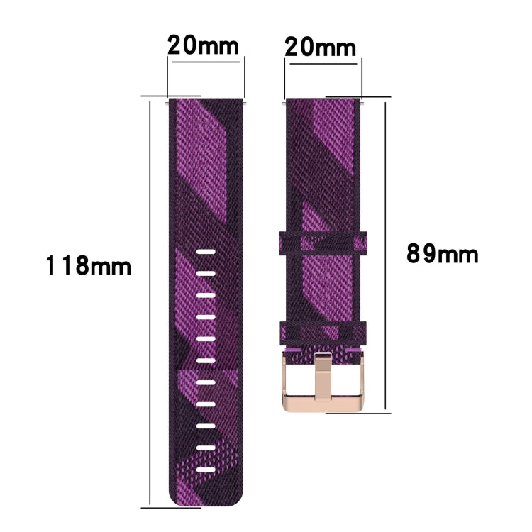 For Honor Watch ES 20mm Nylon Woven Watch Band