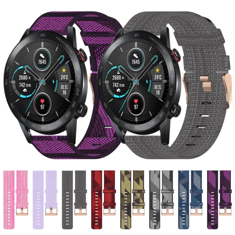 For Honor MagicWatch2 42mm 20mm Nylon Woven Watch Band