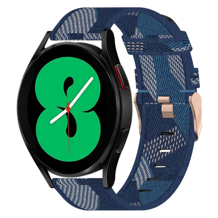 For Samsung Galaxy Watch 4 44mm 20mm Nylon Woven Watch Band