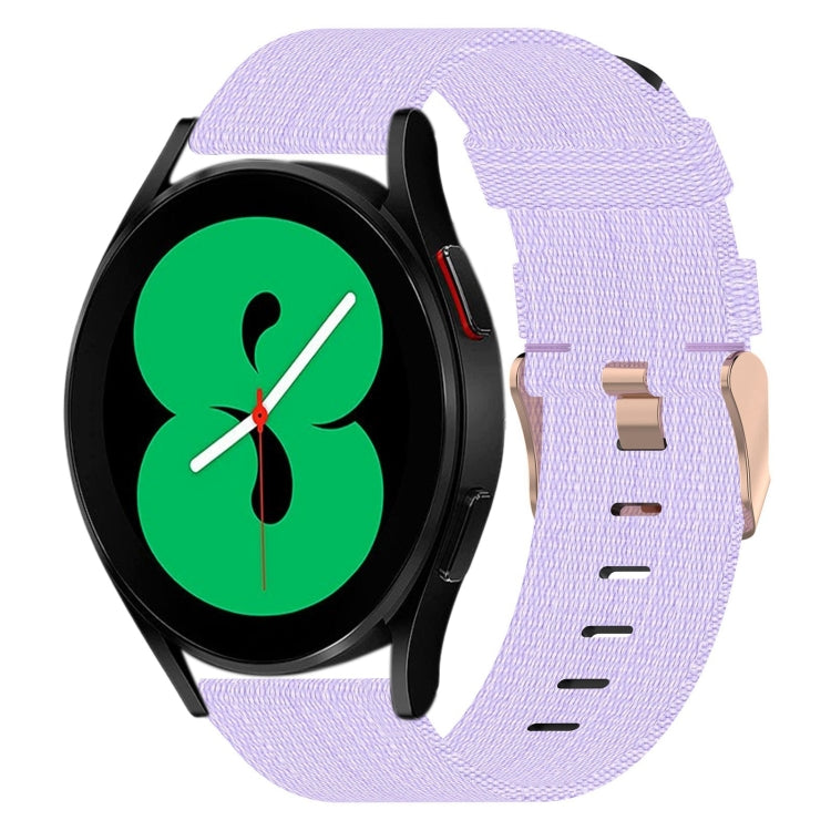 For Samsung Galaxy Watch 4 44mm 20mm Nylon Woven Watch Band