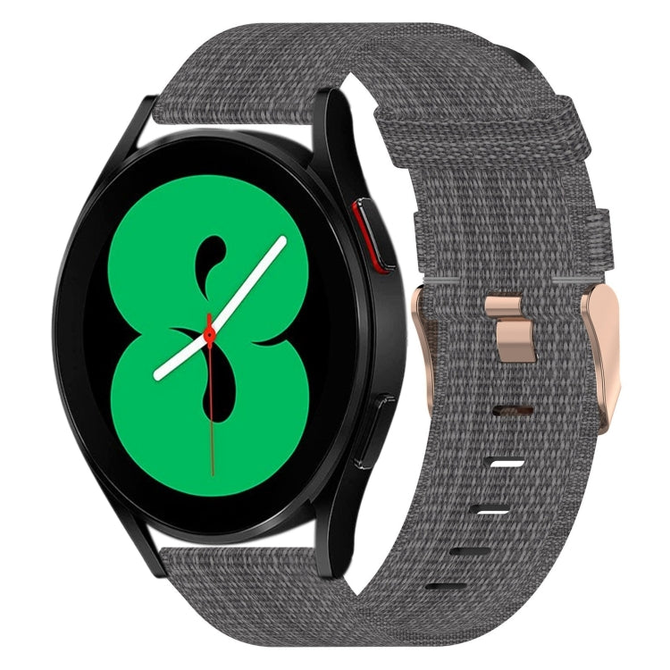 For Samsung Galaxy Watch 4 44mm 20mm Nylon Woven Watch Band