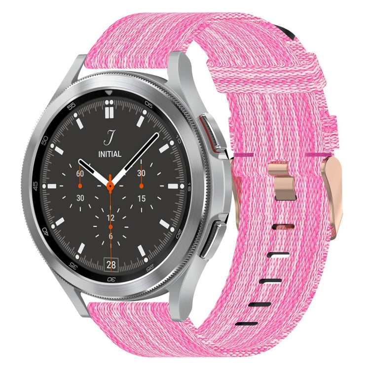For Samsung  Galaxy Watch 4 Classic 46mm 20mm Nylon Woven Watch Band