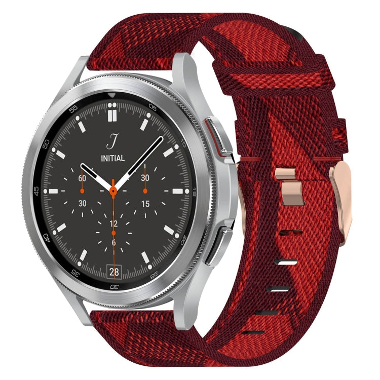 For Samsung  Galaxy Watch 4 Classic 46mm 20mm Nylon Woven Watch Band