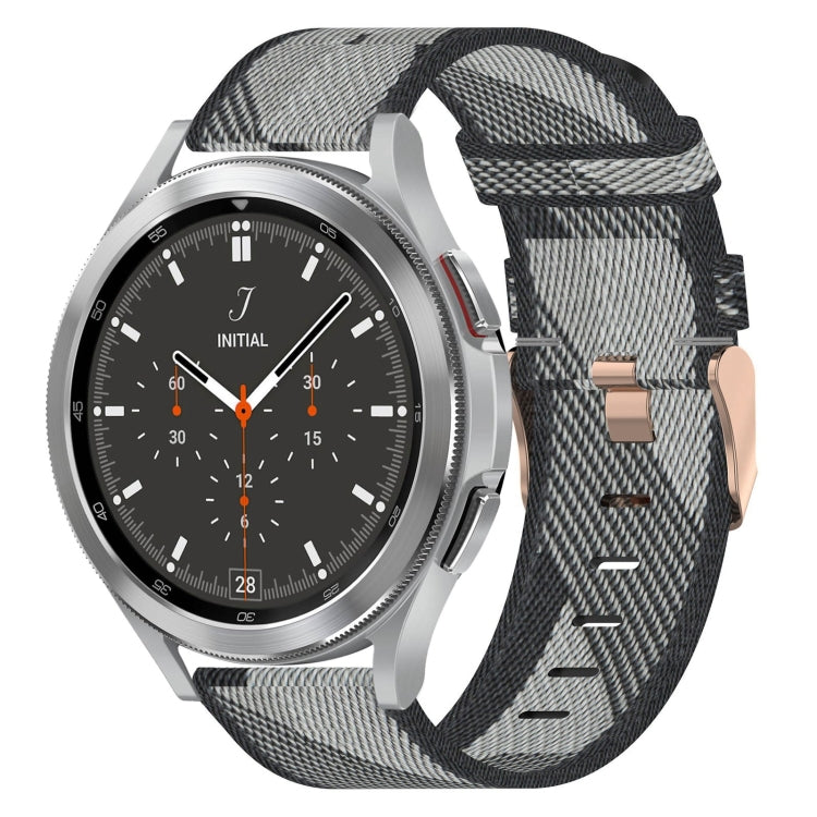 For Samsung  Galaxy Watch 4 Classic 46mm 20mm Nylon Woven Watch Band