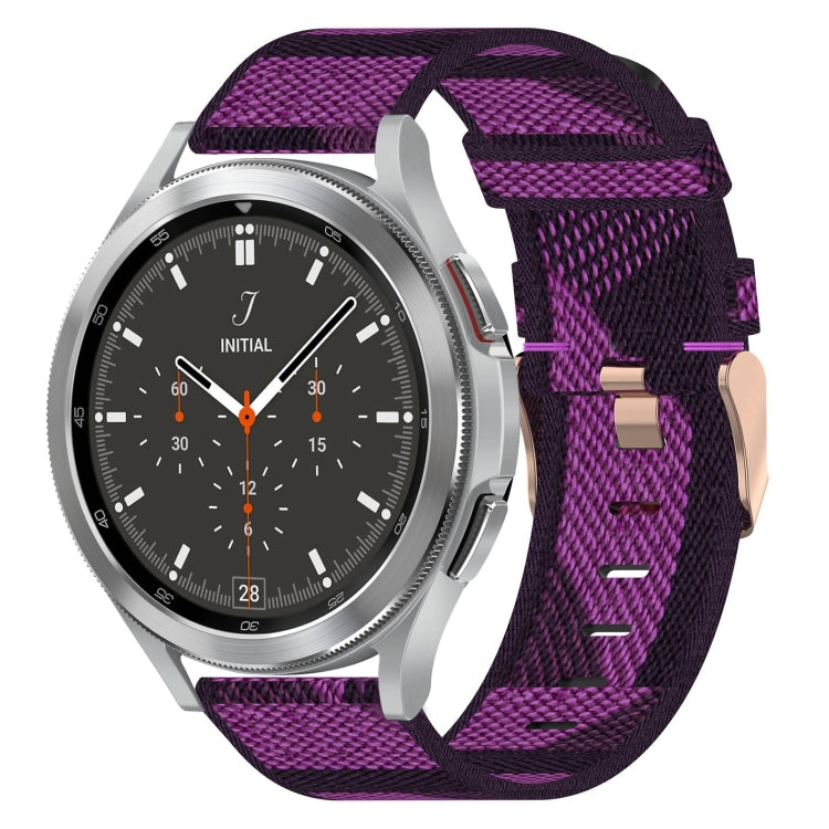 For Samsung  Galaxy Watch 4 Classic 46mm 20mm Nylon Woven Watch Band
