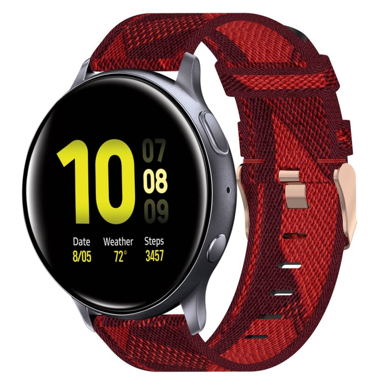 For Samsung Galaxy Watch Active 2 40mm 20mm Nylon Woven Watch Band