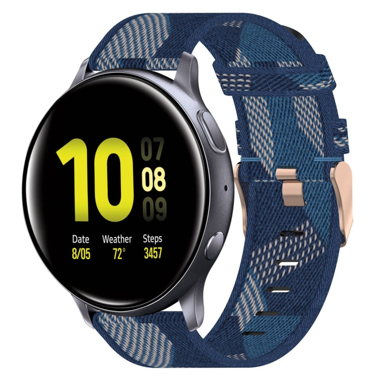 For Samsung Galaxy Watch Active 2 40mm 20mm Nylon Woven Watch Band