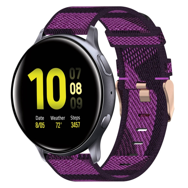 For Samsung Galaxy Watch Active 2 40mm 20mm Nylon Woven Watch Band