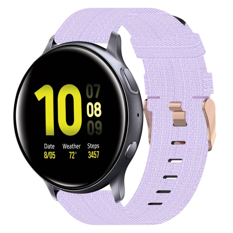For Samsung Galaxy Watch Active 2 44mm 20mm Nylon Woven Watch Band
