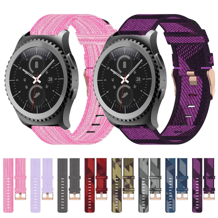 For Samsung Gear S2 Classic 20mm Nylon Woven Watch Band
