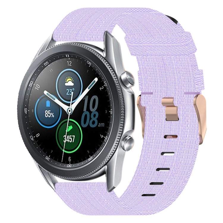 For Samsung Galaxy Watch3 45mm 22mm Nylon Woven Watch Band