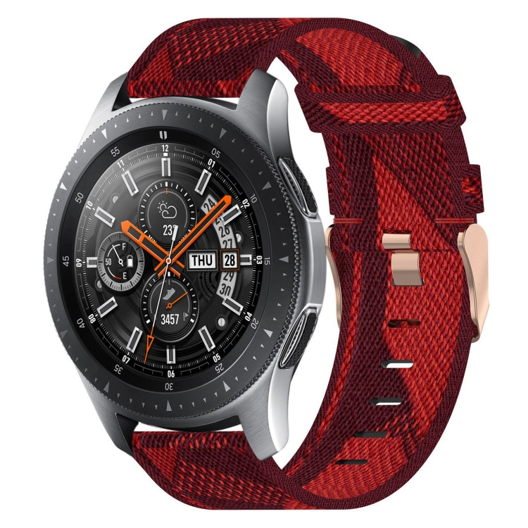 For Samsung Galaxy Watch 46mm 22mm Nylon Woven Watch Band