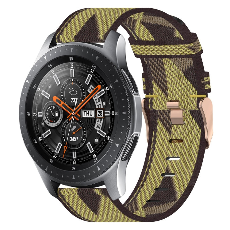 For Samsung Galaxy Watch 46mm 22mm Nylon Woven Watch Band