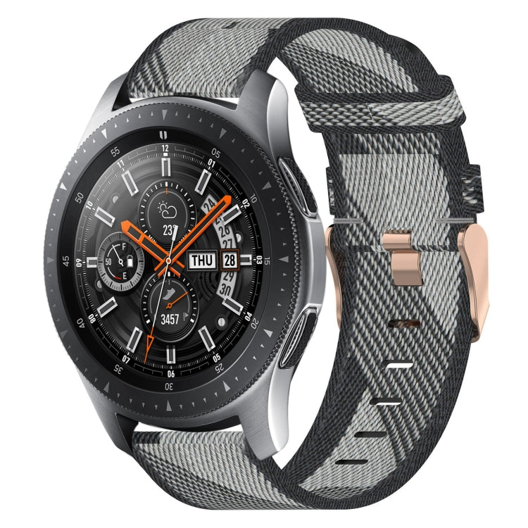 For Samsung Galaxy Watch 46mm 22mm Nylon Woven Watch Band
