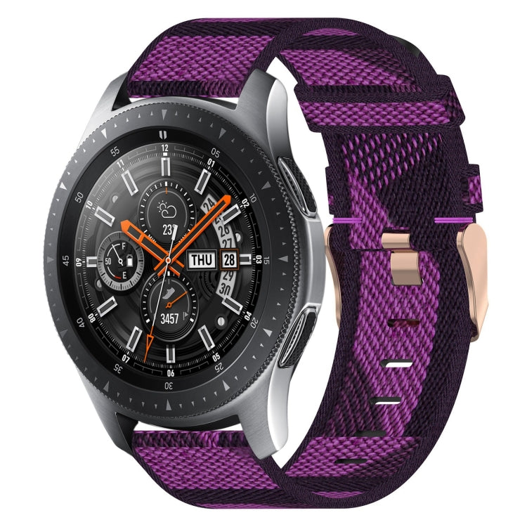 For Samsung Galaxy Watch 46mm 22mm Nylon Woven Watch Band