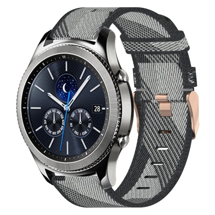 For Samsung Gear S3 Classic 22mm Nylon Woven Watch Band