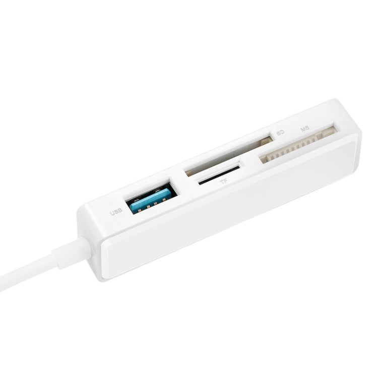 4-in-1 Multi-Card USB / SD / TF / MS Reader 8 Pin USB 3.0 HUB