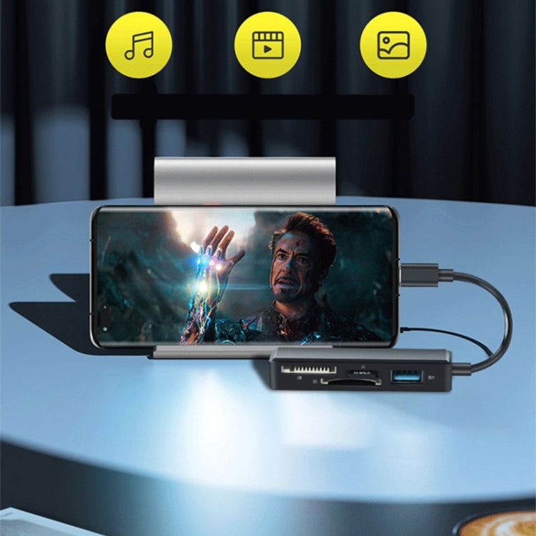 4-in-1 Multi-Card USB / SD / TF / MS Reader 8 Pin USB 3.0 HUB