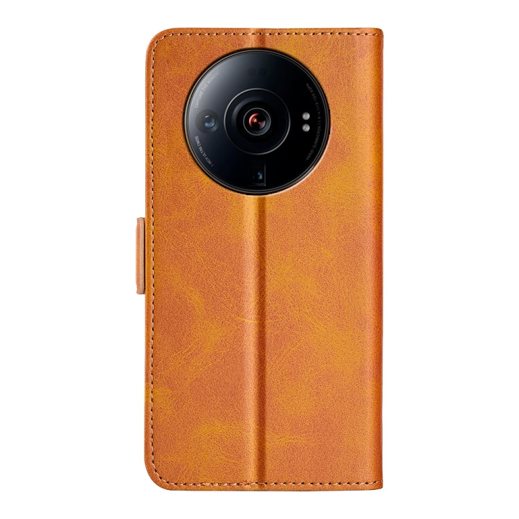 For Xiaomi 12S Ultra Dual-side Magnetic Buckle Horizontal Flip Leather Phone Case