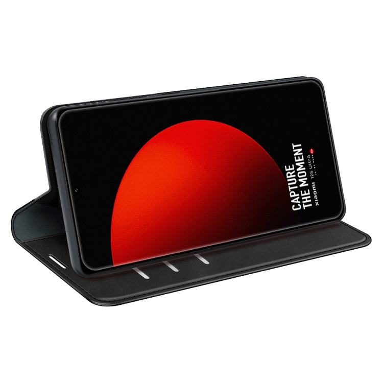For Xiaomi 12S Ultra Retro-skin  Magnetic Suction Leather Phone Case