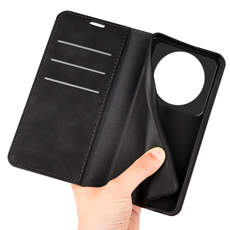 For Xiaomi 12S Ultra Retro-skin  Magnetic Suction Leather Phone Case