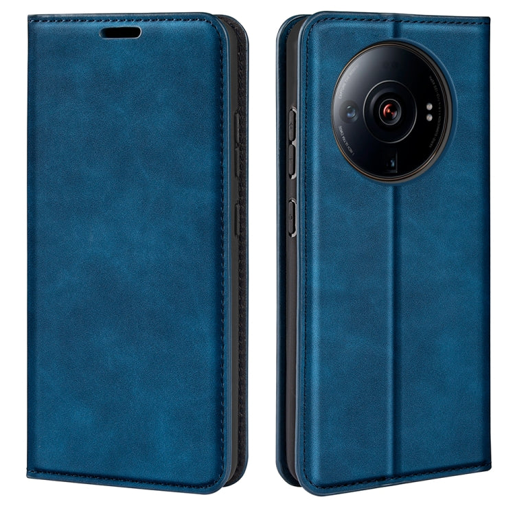For Xiaomi 12S Ultra Retro-skin  Magnetic Suction Leather Phone Case