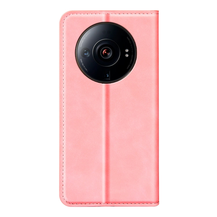 For Xiaomi 12S Ultra Retro-skin  Magnetic Suction Leather Phone Case