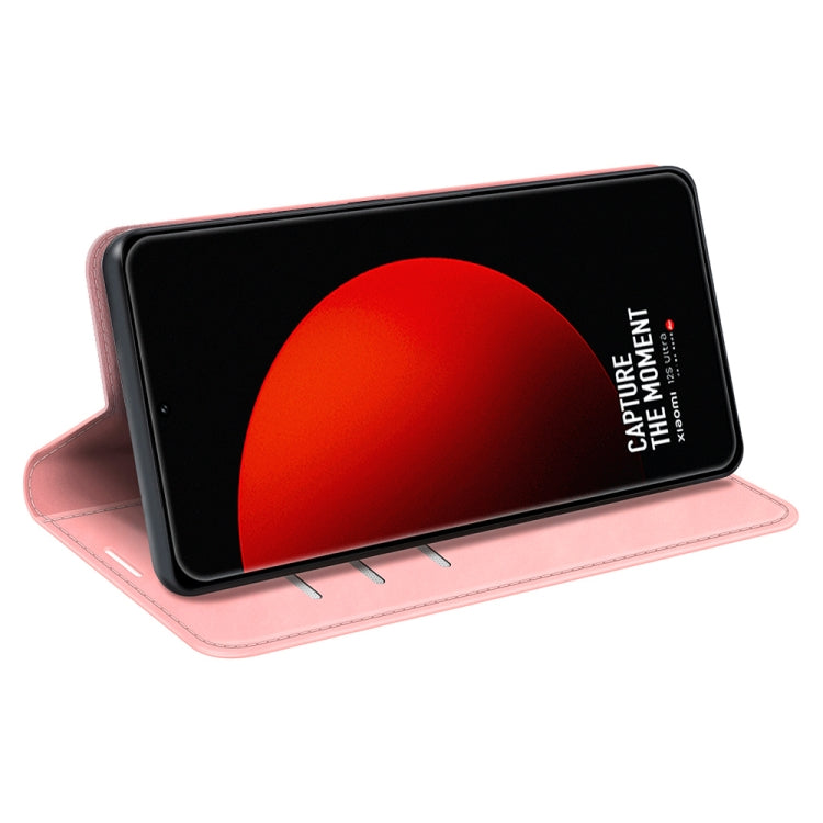For Xiaomi 12S Ultra Retro-skin  Magnetic Suction Leather Phone Case