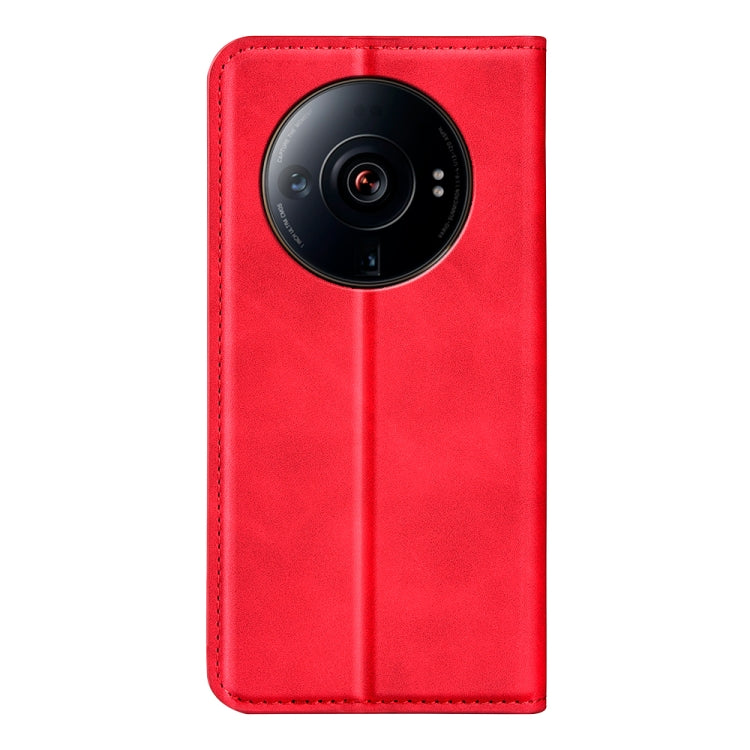 For Xiaomi 12S Ultra Retro-skin  Magnetic Suction Leather Phone Case