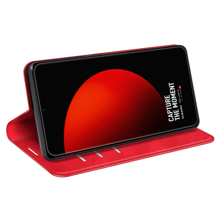 For Xiaomi 12S Ultra Retro-skin  Magnetic Suction Leather Phone Case