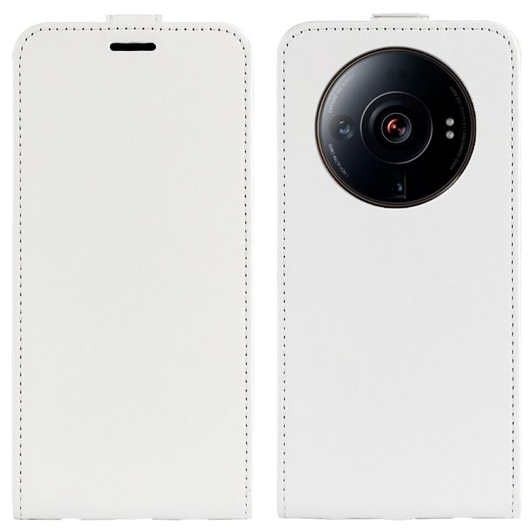 For Xiaomi 12S Ultra R64 Texture Vertical Flip Leather Phone Case
