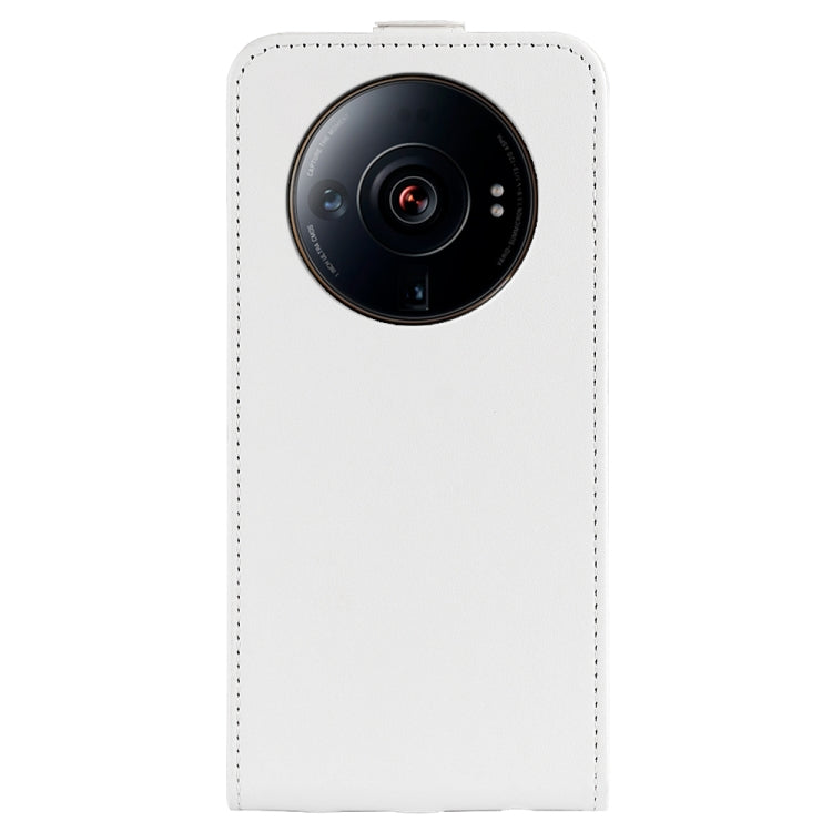 For Xiaomi 12S Ultra R64 Texture Vertical Flip Leather Phone Case