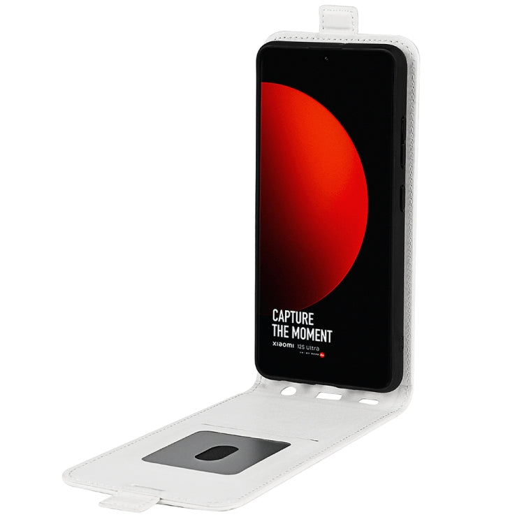 For Xiaomi 12S Ultra R64 Texture Vertical Flip Leather Phone Case