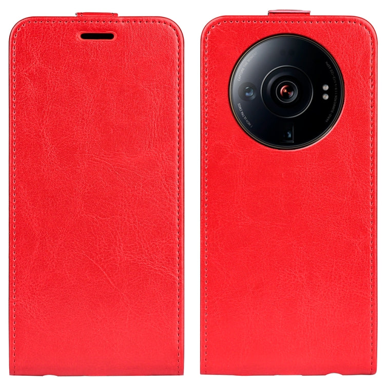 For Xiaomi 12S Ultra R64 Texture Vertical Flip Leather Phone Case