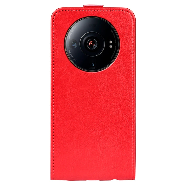 For Xiaomi 12S Ultra R64 Texture Vertical Flip Leather Phone Case
