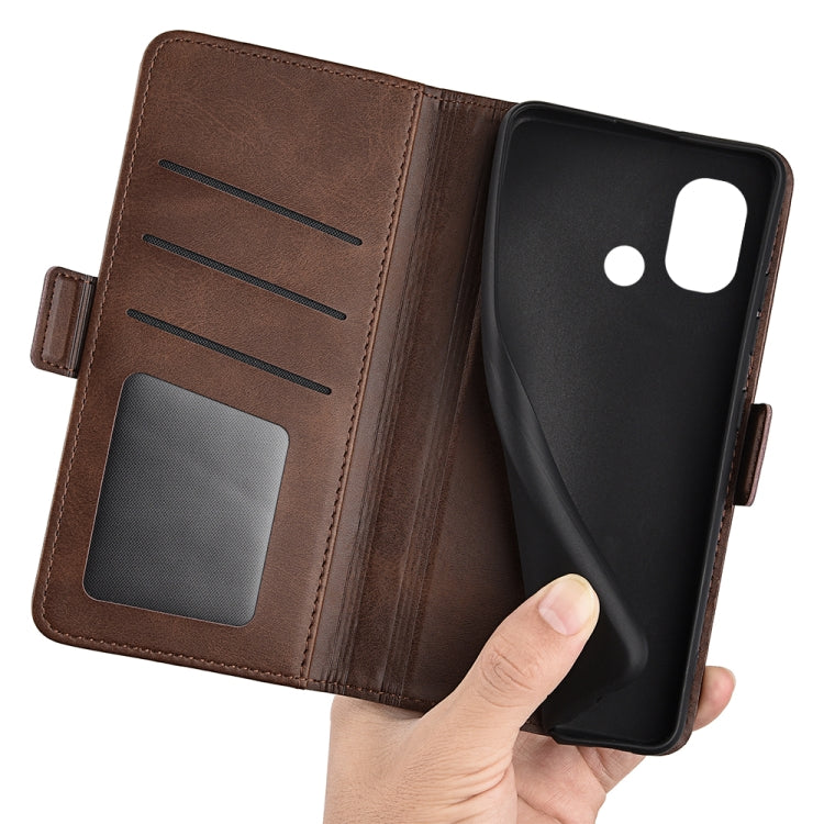 For Nokia G11 Plus Dual-side Magnetic Buckle Horizontal Flip Leather Phone Case