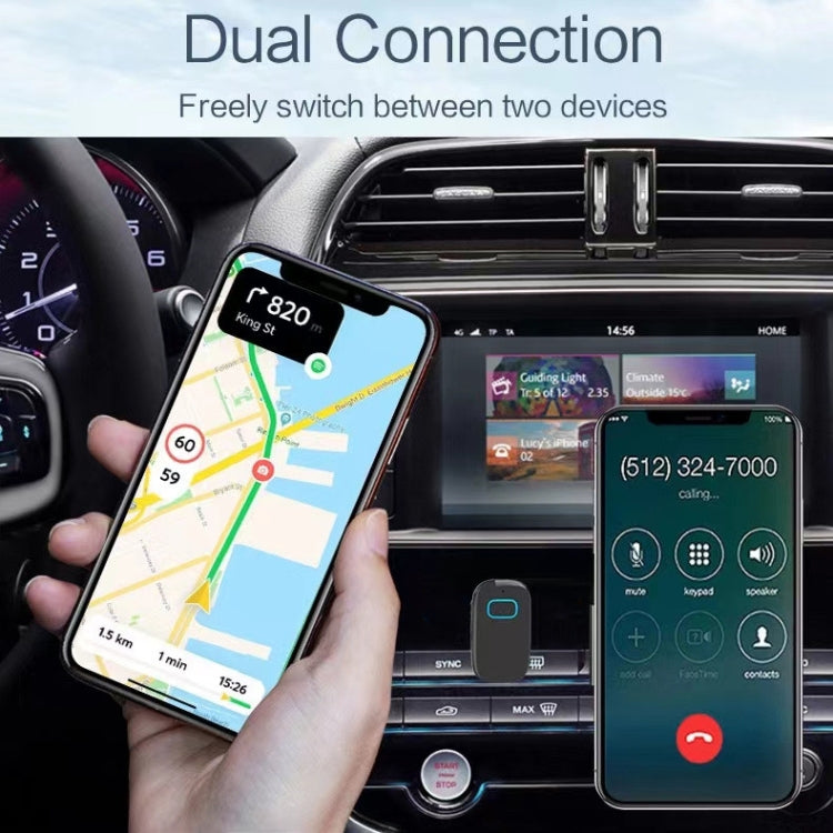 A17 Car Home Stereo Bluetooth 5.0 Wireless Audio Receiver AUX Calls