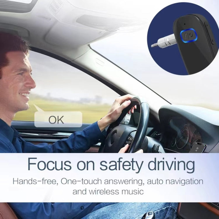 A17 Car Home Stereo Bluetooth 5.0 Wireless Audio Receiver AUX Calls