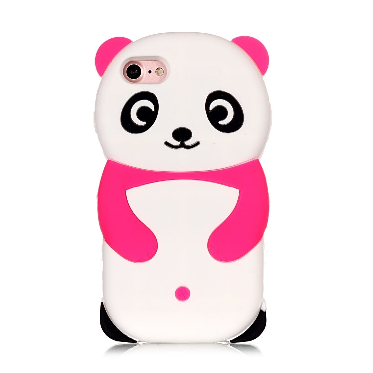 Cute Panda Patterned 3D Silicone Shell for iPhone 8&7