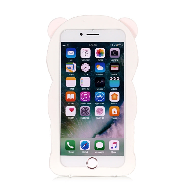 Cute Panda Patterned 3D Silicone Shell for iPhone 8&7
