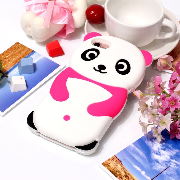 Cute Panda Patterned 3D Silicone Shell for iPhone 8&7
