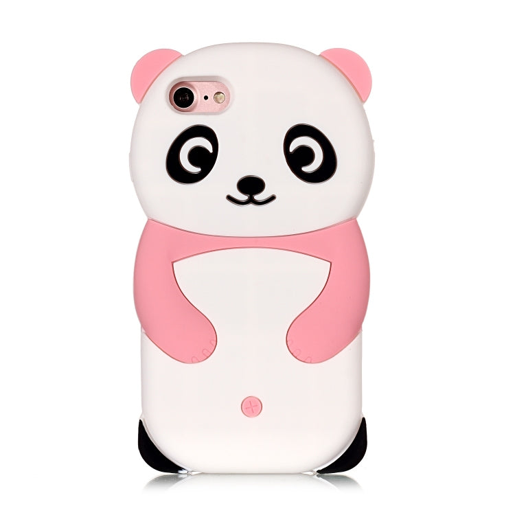 Cute Panda Patterned 3D Silicone Shell for iPhone 8&7