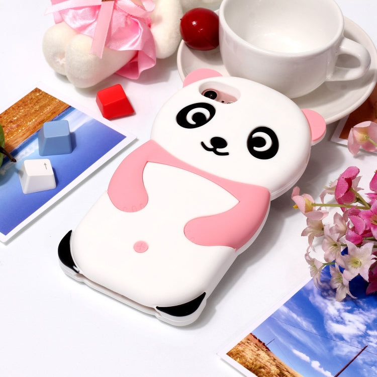 Cute Panda Patterned 3D Silicone Shell for iPhone 8&7