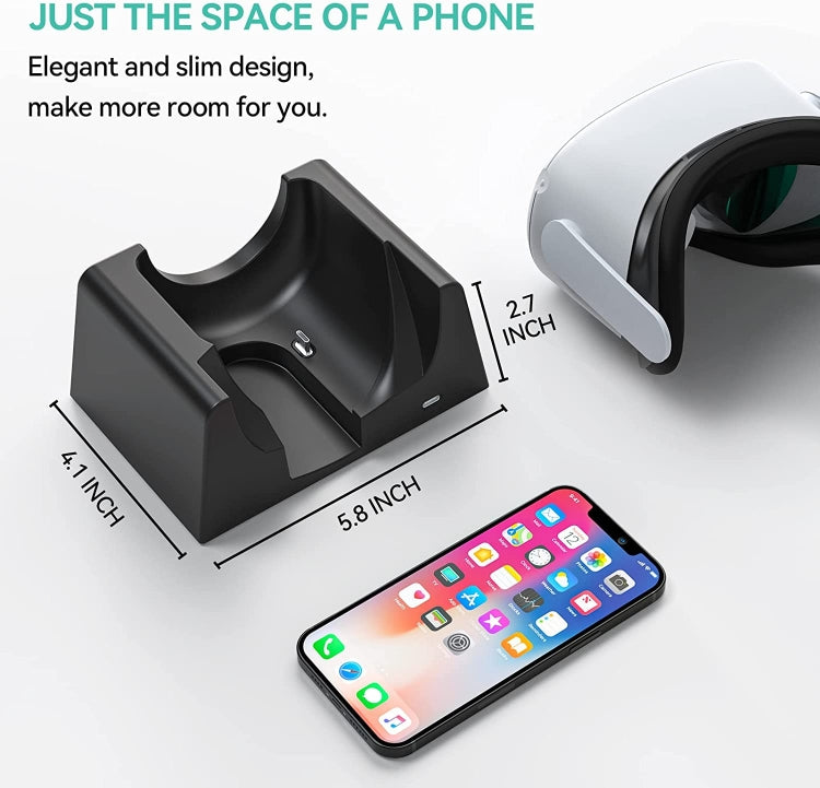 For Oculus Quest 2 VR Charging Stand VR Accessories Host Storage Bracket Charging Stand